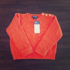 Ralph Lauren orange cashmere sweater